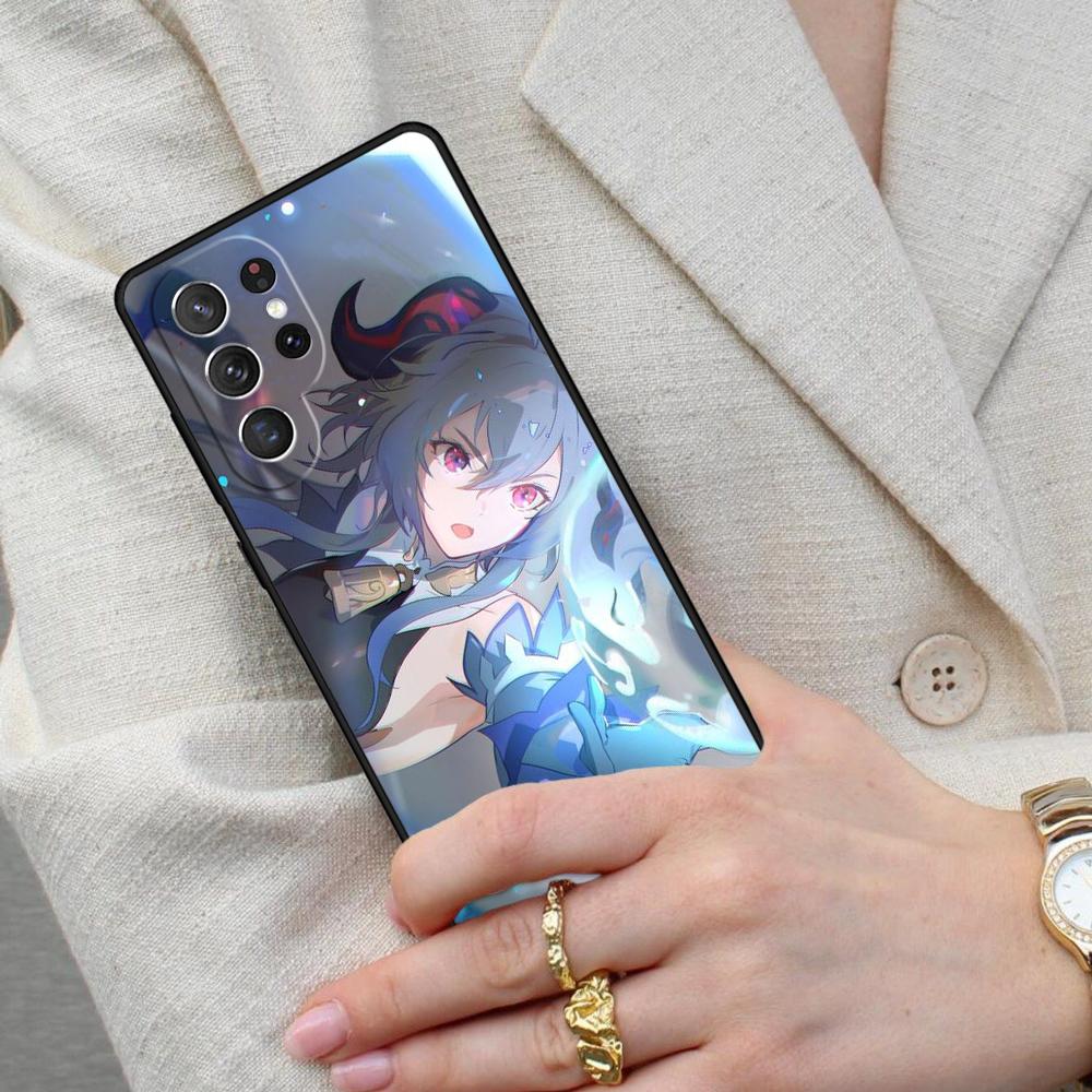 Genshin Impact Ganyu Cell Phone Case for Samsung Galaxy S26 Ultra S25 S24 S23 S22 S21 S20 Note10 Cover