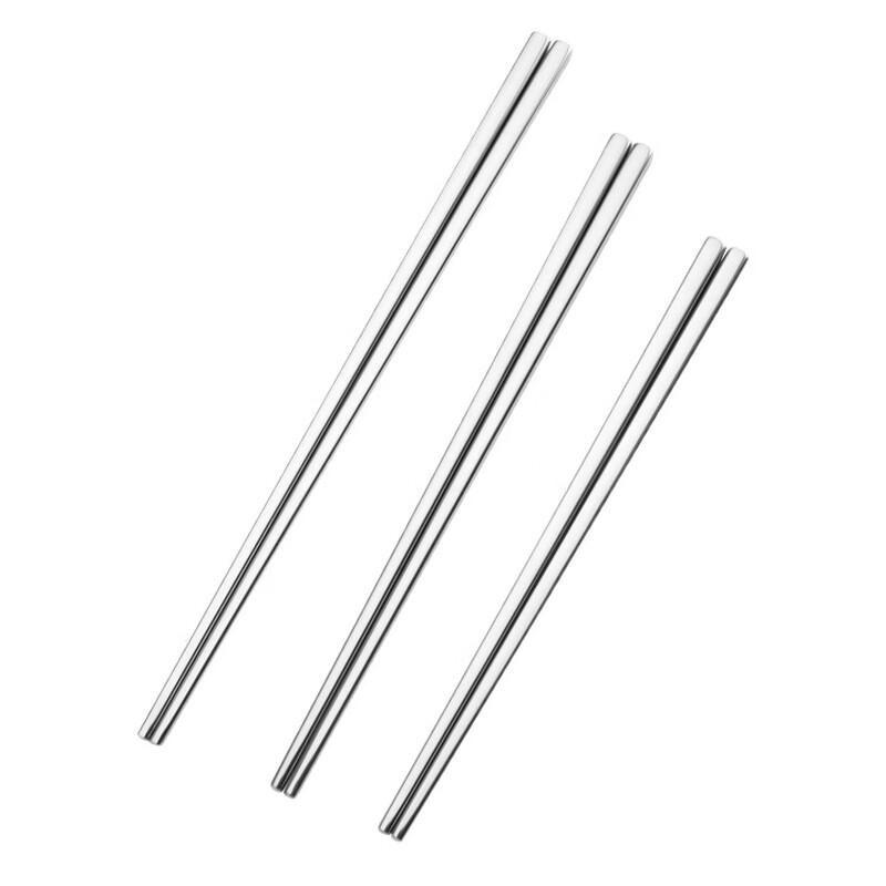 Ru Han Square 304 Stainless Steel Chopsticks