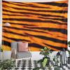Tiger Stripe Pattern Tapestry Design Pattern Wall Hanging Tapestry Decorative Tapestry Home Decor for Bedroom and Living Room