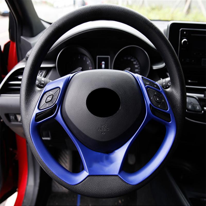 For Toyota CHR C-HR  201718 19 20   ABS Carbon Fiber Car Steering Wheel Trim Direction Control  Decoration Accessories