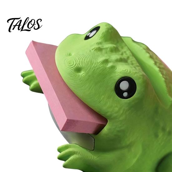 Desktop Organizer for Sticky Notes Cute Note Holder Toad, Desk Notepad Holder, Fun Pen Creative Office Gifts Friends Memo Stand, Accessory Gift
