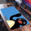 Cartoon niedliches P-Pingu Mauspad Quadratisch Büro Gaming Schreibtischmatte Wasserdicht Rutschfest Gummi Dekorativ