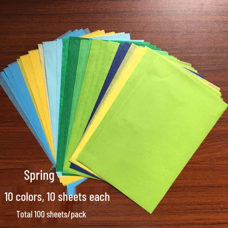 A5 Sydney Color Series DIY Mixed-Color Thin Page Notebook and Wrapping Paper