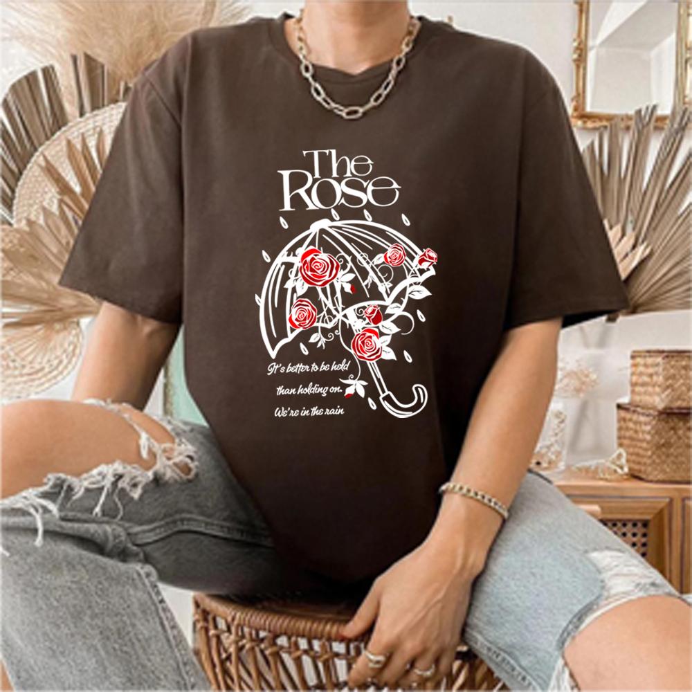 Shes In The Rain T Shirt The Rose Kpop Shirts Dawn To Dusk Tour Tees Kpop Indie Rock Tops Fan Gift Tee Unisex Short Sleeves Top