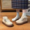 Snow boots women's new winter velvet thickened warm fur integrated thick-soled fluffy cotton shoes