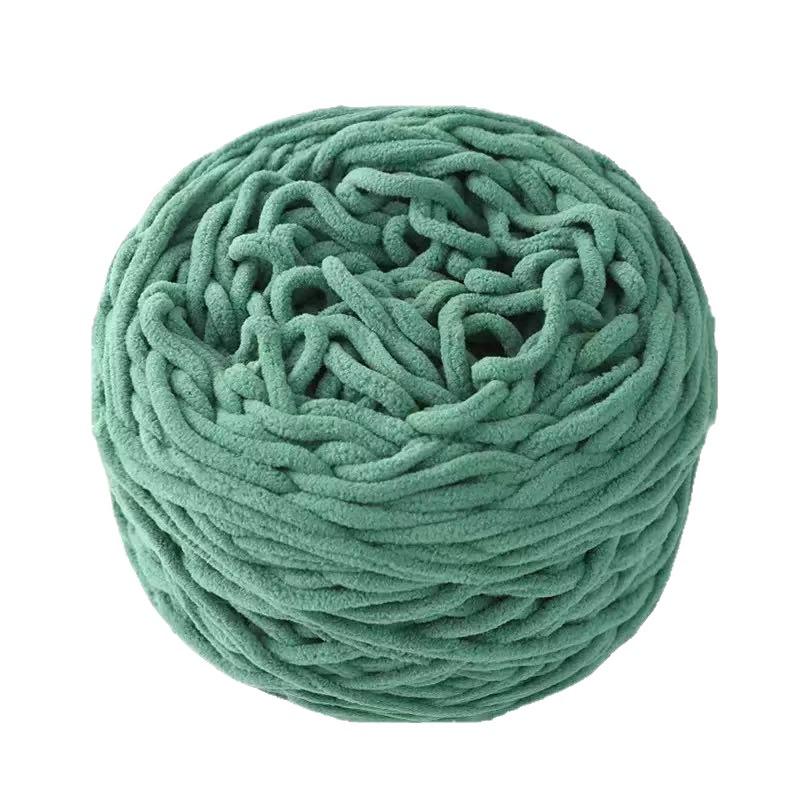 New 3.8 Liang Colored Ice Yarn: Thick Single-Strand for Crochet - Ideal for Shoes, Slippers, Scarves, and Seat Cushions.