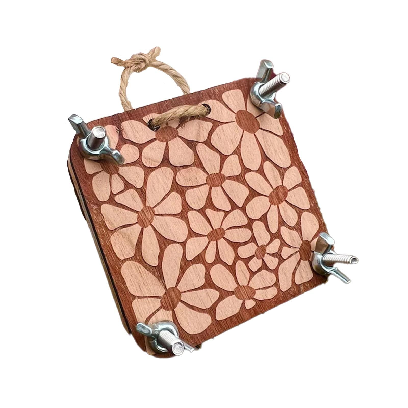 

Креативная карманная машинка для тиснения, деревянная подвеска ручной работы One Size