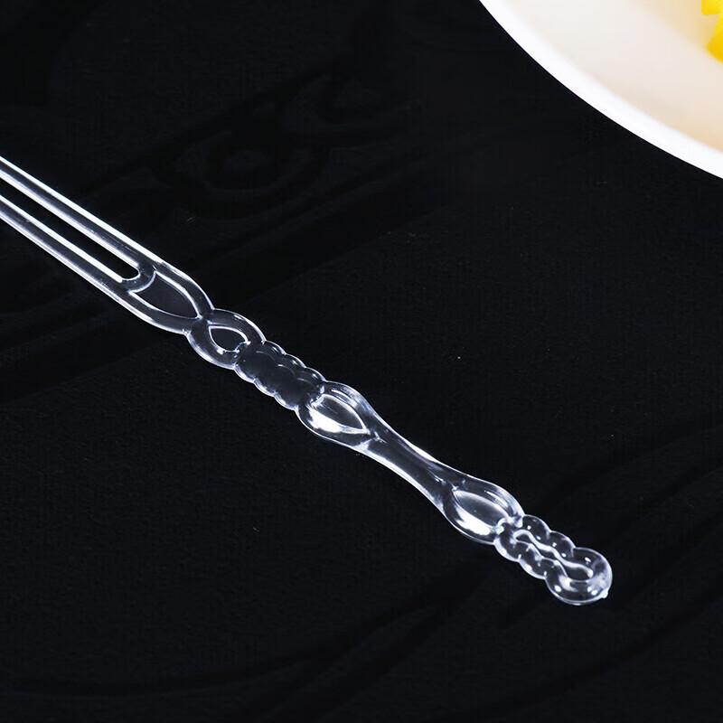 Disposable Clear Plastic Fruit Forks