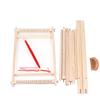 Wooden Multi-Craft Weaving Loom Set Warp ?Frame ?Loom Heddle Bar For Weave Board Weaver Tapestry Kids Beginner