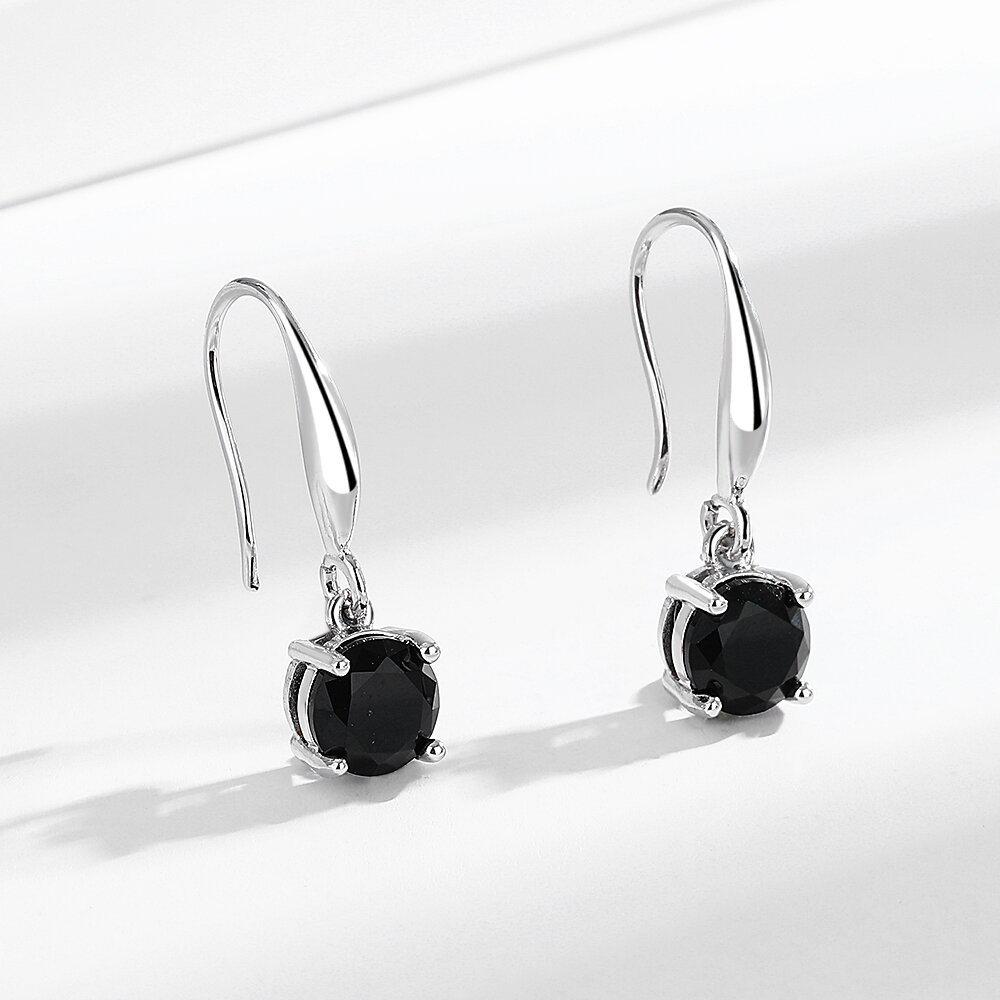 Trendy Rhinestone Zircon Earrings - European & American Style, Versatile Korean Design