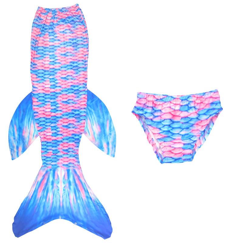 Maillot de bain Sirène pour enfants Maillot de bain Sirène Princesse Costume Cosplay pour filles Fête à la piscine Vêtements Nagables avec Short 130(7-8 Years) pink