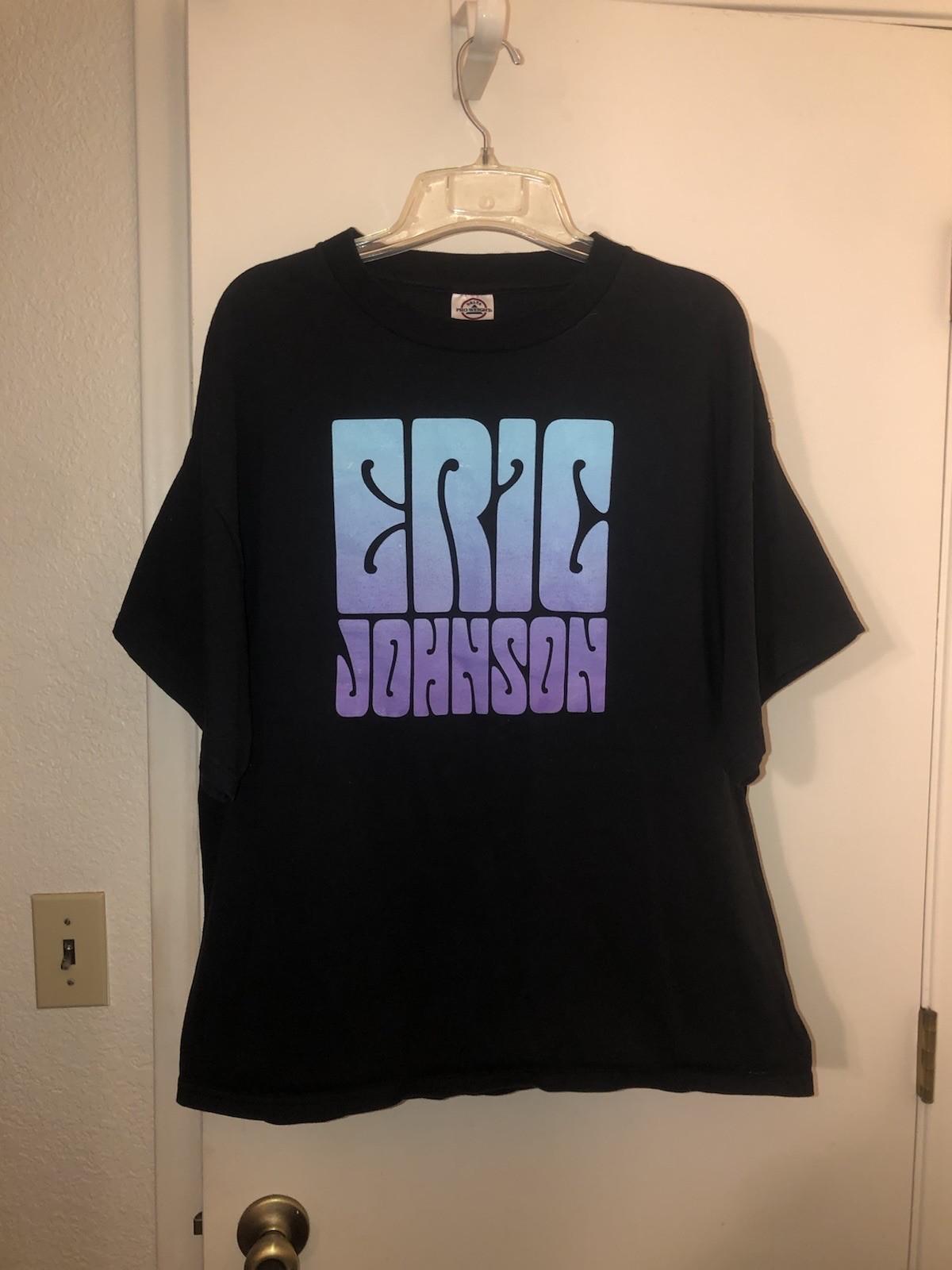VTG Eric Johnson 2005 Tour Band Sz XL Tommy Taylor Concert Rock Blues Unisex T-Shirt S