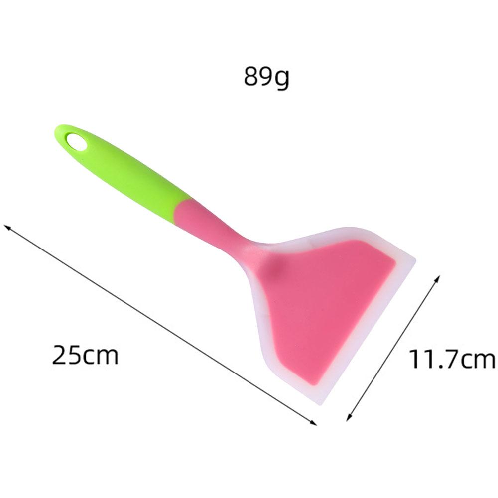 Multi Color Nonstick Frying Spatula Silicone Baking Frying Pan Shovel Spoon Household Shovel Cake Cream Scraper Kitchen Tools