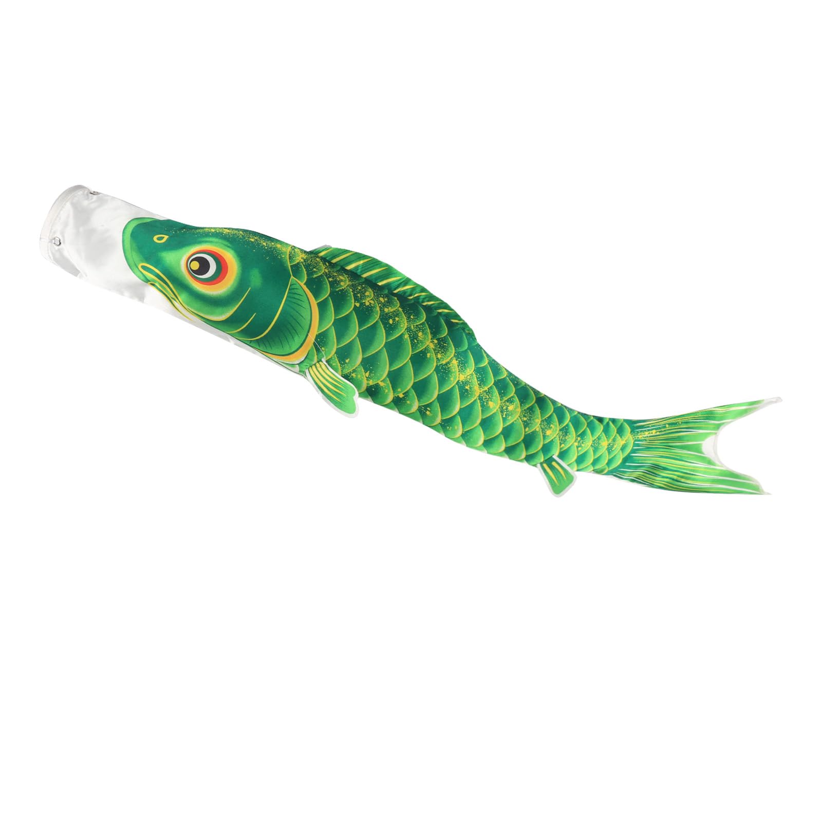 

OKBABY Koinobori (Carp Streamer) - Green Carp 3m - Sold Individually - Large Size - Perfect for Adding to or Replenishing Family Sets - Ideal for Baby