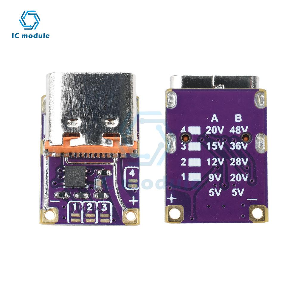 Type-C Schnelllade-Trigger PD3.0/QC3.0 Lockmodul 5V-20V Ausgang für DIY Powerbank/Laptop-Ladegerät