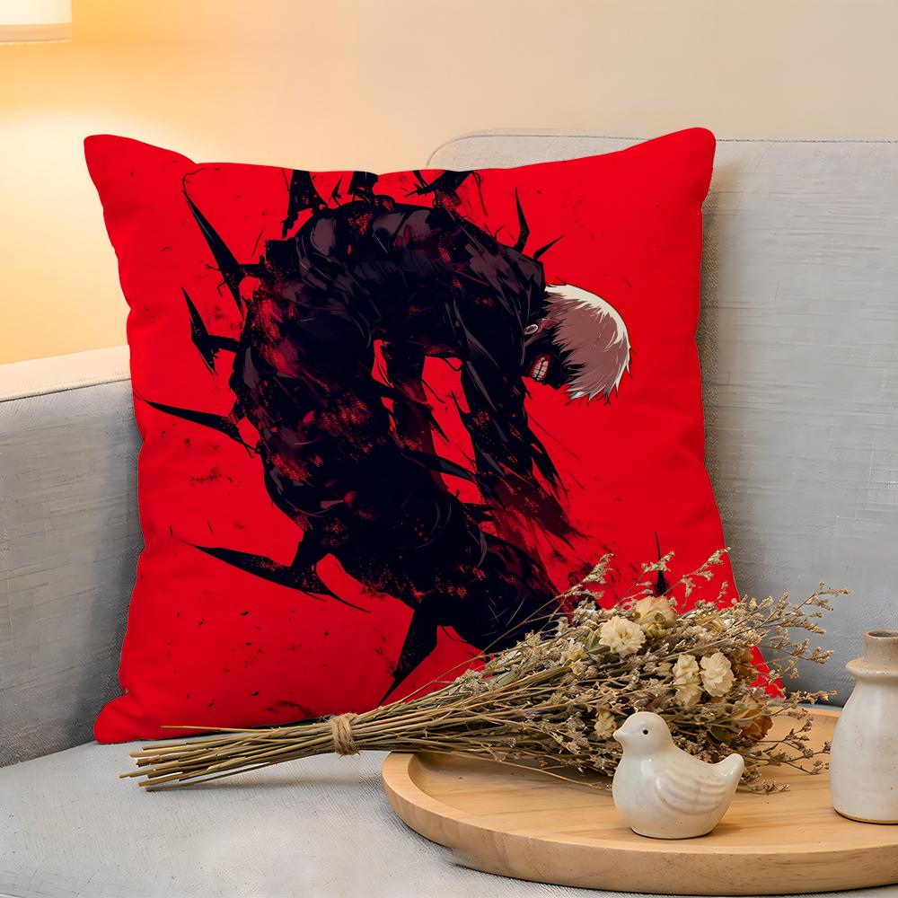 Cushion Cover  Linen  SkinFriendly Soft Decorative Case for Sofa Home Decor Cool Anime TTokyo GhoulS Pillow cover