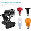 T02C!-Reptile Heat Lamp With 50W Light Bulb, Basking Spot Light Simulated Sunlight, Heating Lamp For Turtle, Lizard US Plug