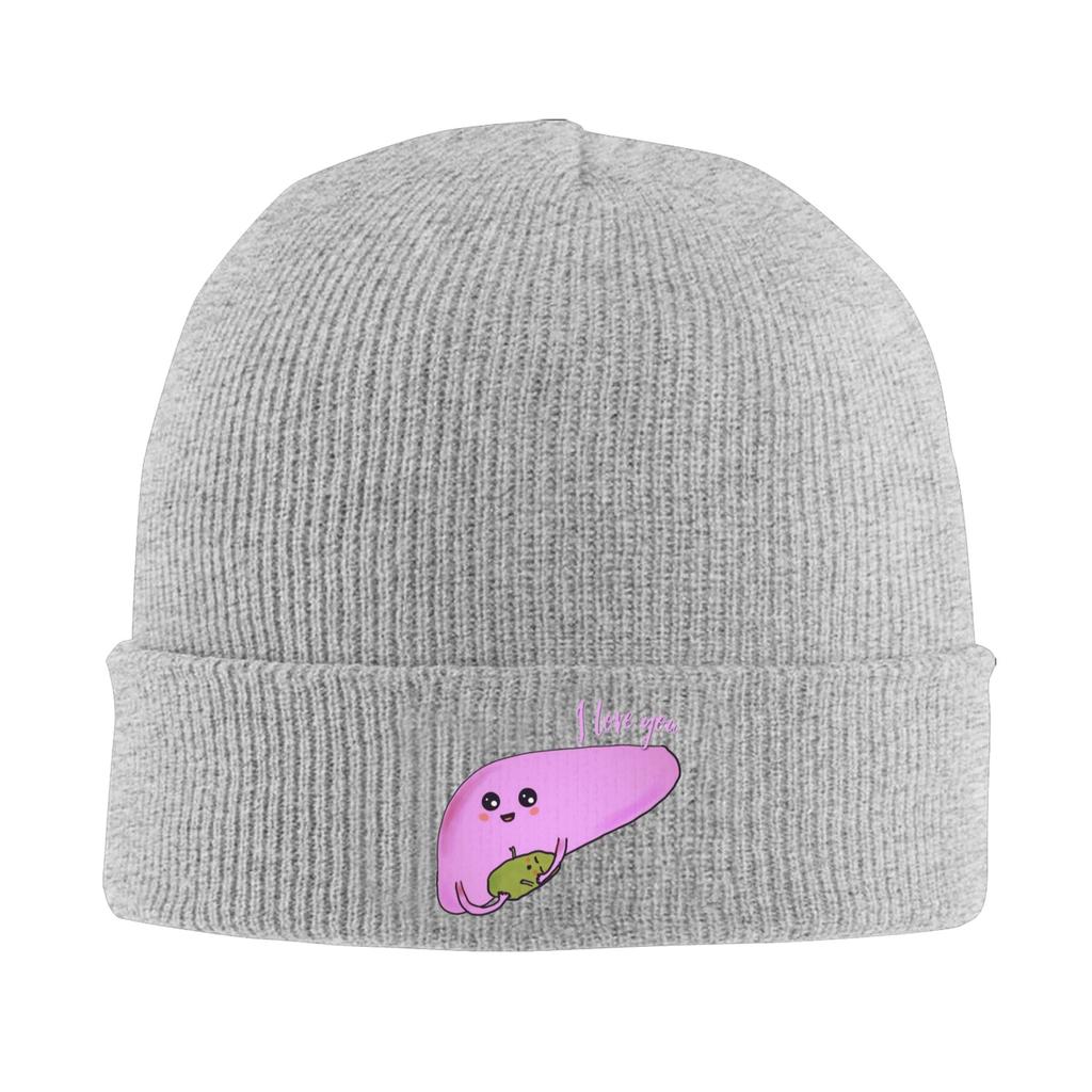 Cute liver and gallbladder Warm Knitted Cap Winter Knit Bonnet Hat Skullies Beanies Hip Hop Caps for Unisex