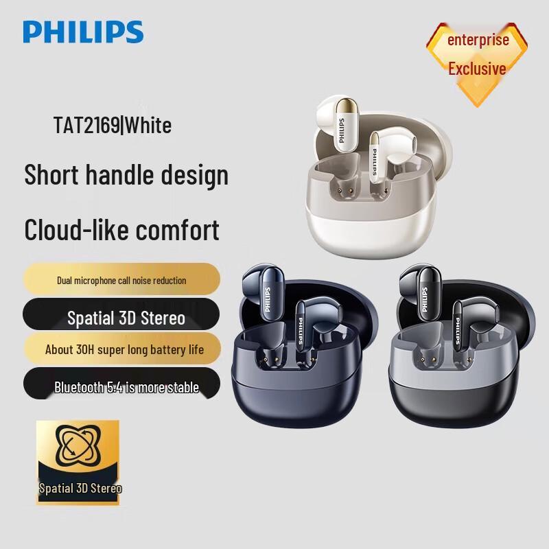 

Philips TAT2169 True Wireless Semi-in-ear Bluetooth Earbuds
