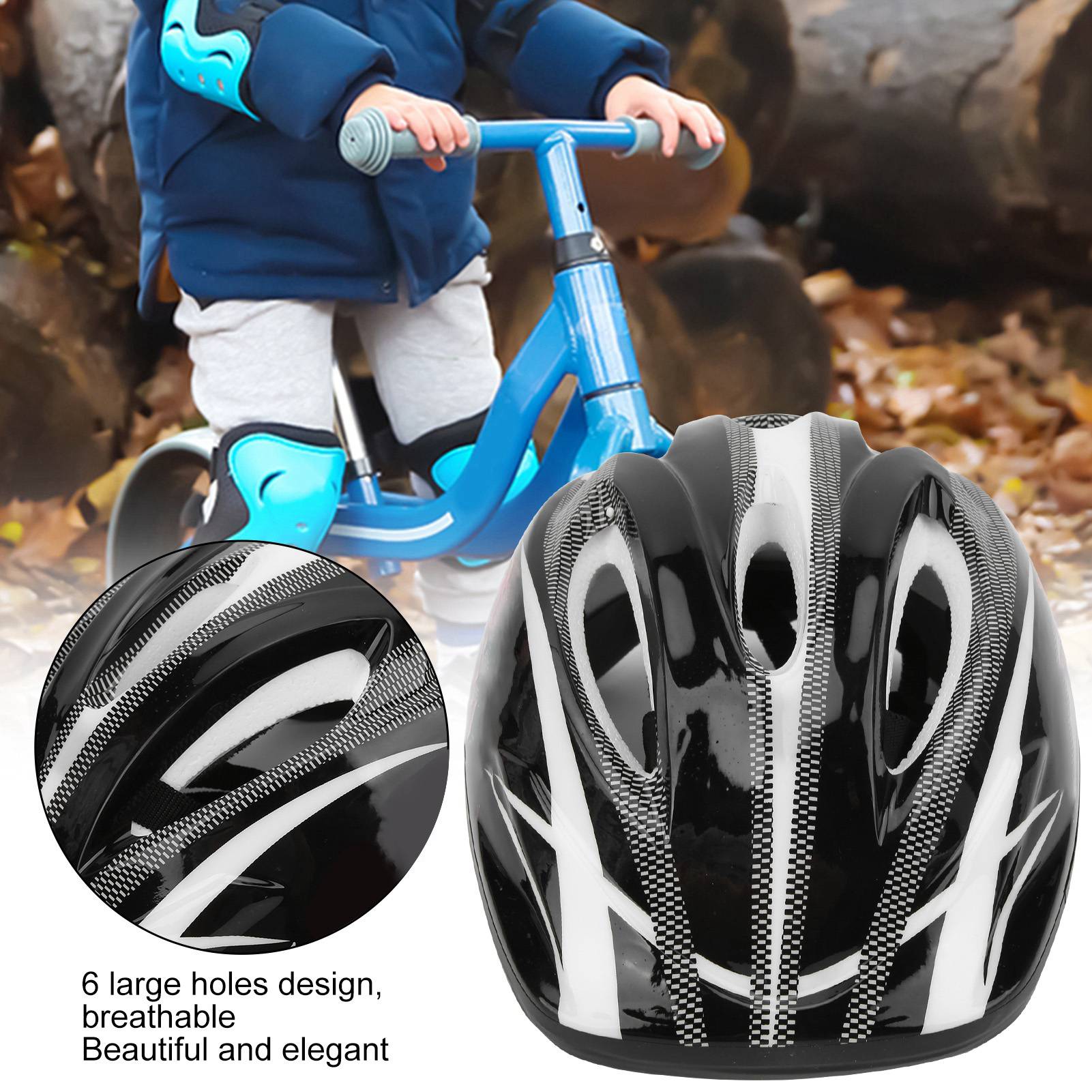 Professional Children Skateboarding Helmet Kid Skating Multi Sport Helmet(Blue )