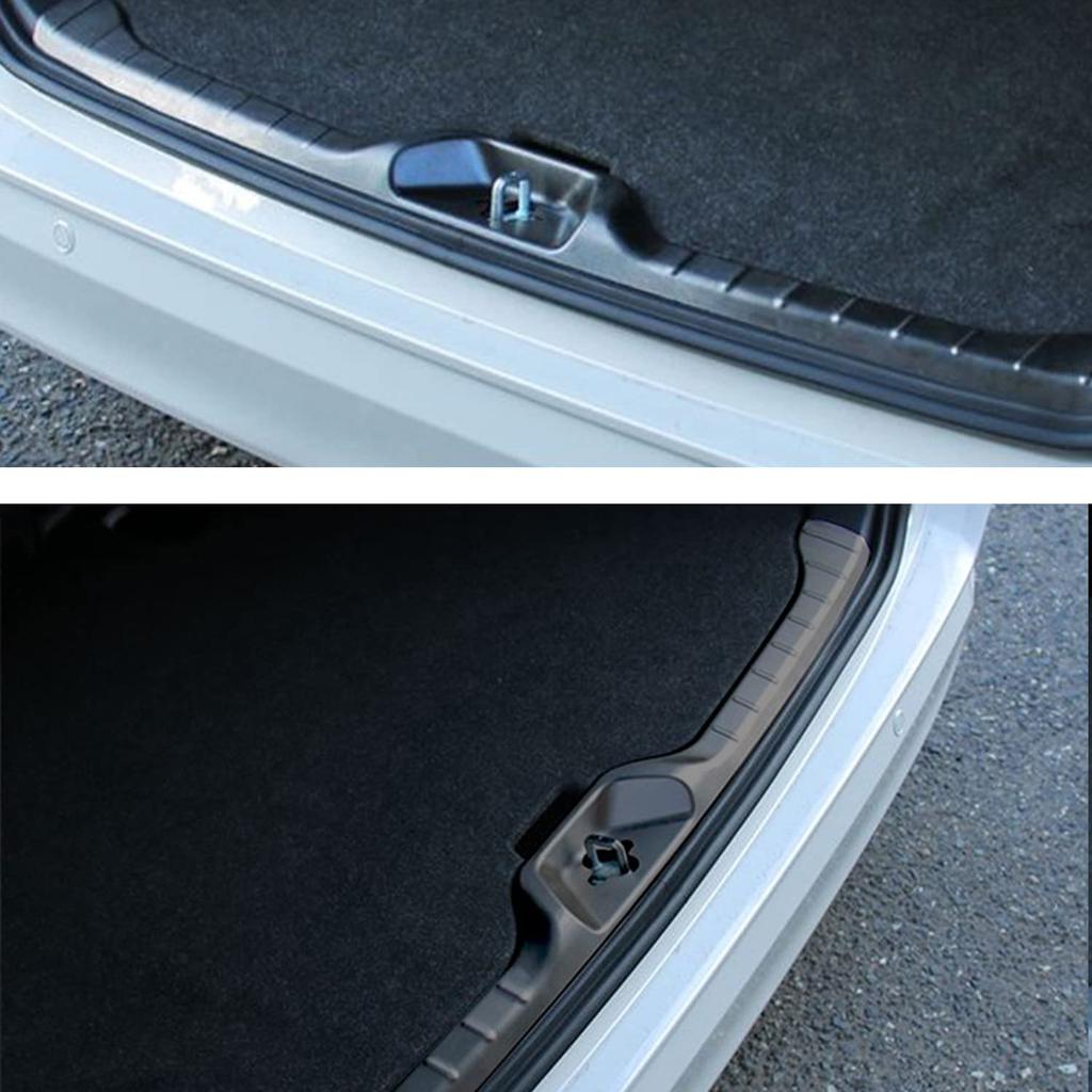 Hyorabyn Rear Bumper Protector for Toyota New Voxy 90 Series New Noah 90 Series 2022 Stainless Steel Step Scratch and Stain Black Interior Set /