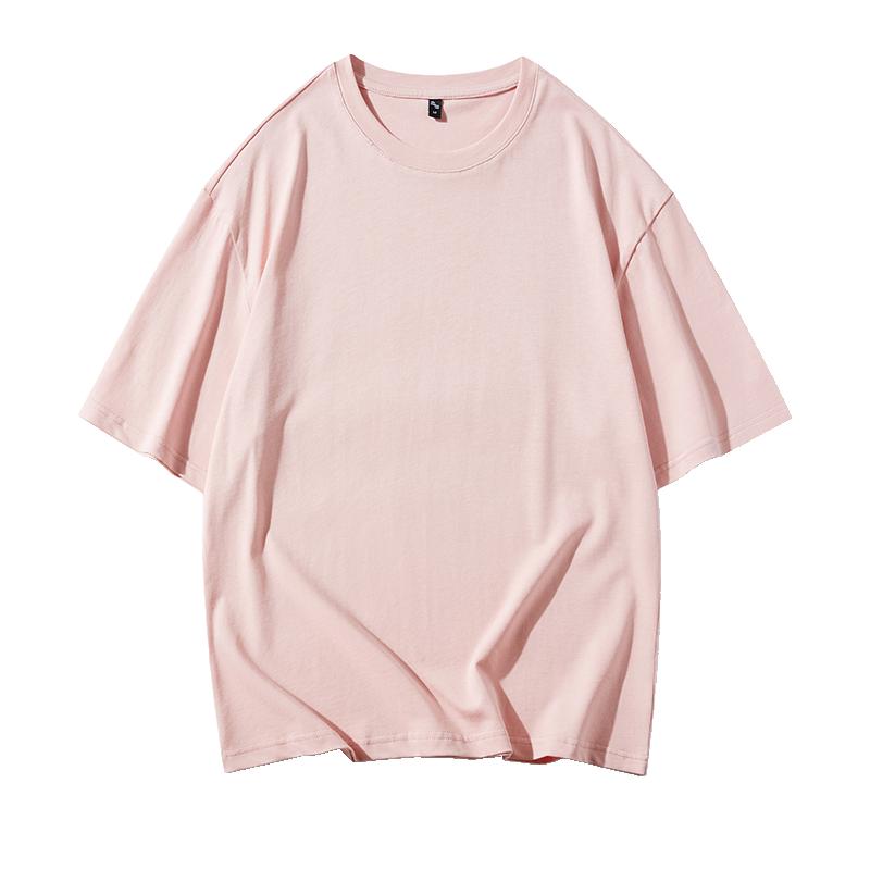 Short-sleeved T-shirts For Men And Women, Loose T-shirts, Solid Color Round Neck Couple T-shirts, Ice Silk T-shirt Tops