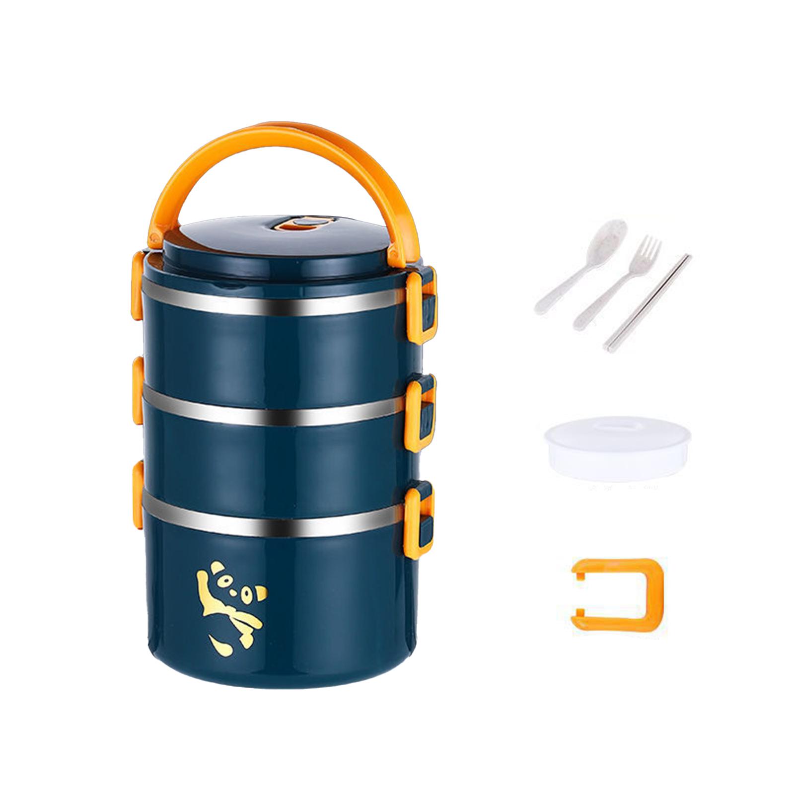 

Складные ланч-боксы, герметичные, из нержавеющей стали, термобоксы с ланч-боксами с сумкой для студентов и офисных работников