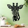 Metal Giraffe Wall Art Sculpture Garden Decor Wildlife Gift