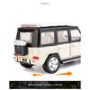 1/24 BENZ EQG New Energy Car Model Diecast Alloy Metal Toy Off-road Vehicles Car Model Simulation Sound and Light Childrens Gifts