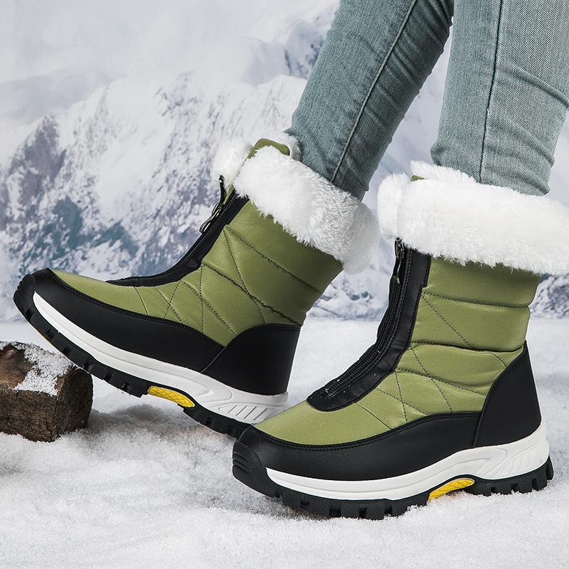 Women's Winter Boots High-top Cotton Shoes 35-42 Years Old, Outdoor Anti-slip Waterproof Large Size