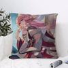 Genshin Impact Yae Miko Cushion Cover Eco Linen Pillow Case DoubleSided Print Breathable Durable Zipper Home Decor Gift