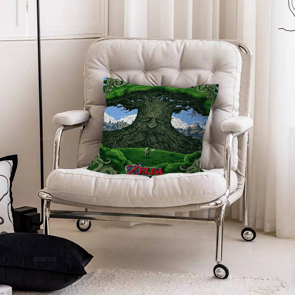 Game L-Legends Of The Z-Zelda Classic Movie Maple Design Cushion Cover Happy Autumn Harvest Decor Holiday Decorati Pillow Cover