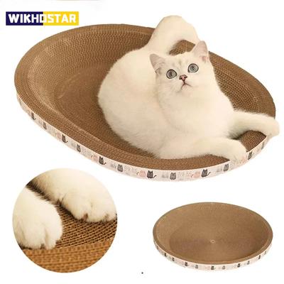 Corrugated Cat Scratching Post with Catnip Wear-resistant and Scratch-resistant Cat Bed Scratcher Sofa Protector Cats Furniture