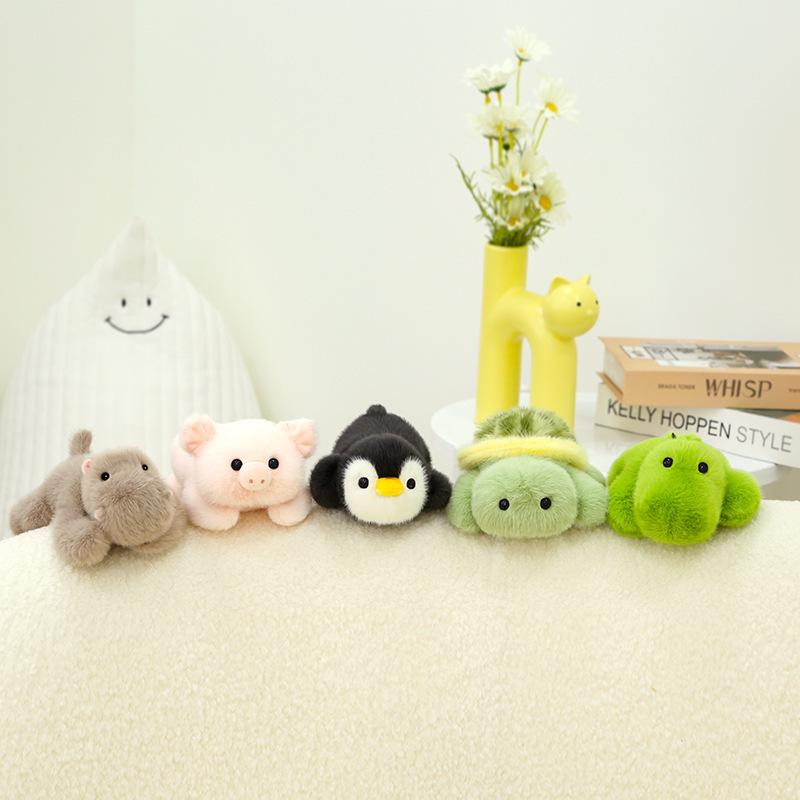 Lying Flat Series Doll Plush Toy Penguin Dog Dinosaur Doll Children Companion Doll