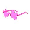 Personalized Frameless Four-Leaf Clover Glasses Fashion Frameless Sunglasses Trend Candy Color