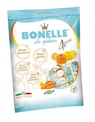Bonelle vegane Gummibärchen Zitrone und Mandarine 90 g