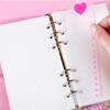 2ks/šarže A5/A6 Srdce 6 děr PVC Spiral Binder Dělič na notebook Vnitřní pravítko pro studenty Kreativní kancelářské školní potřeby
