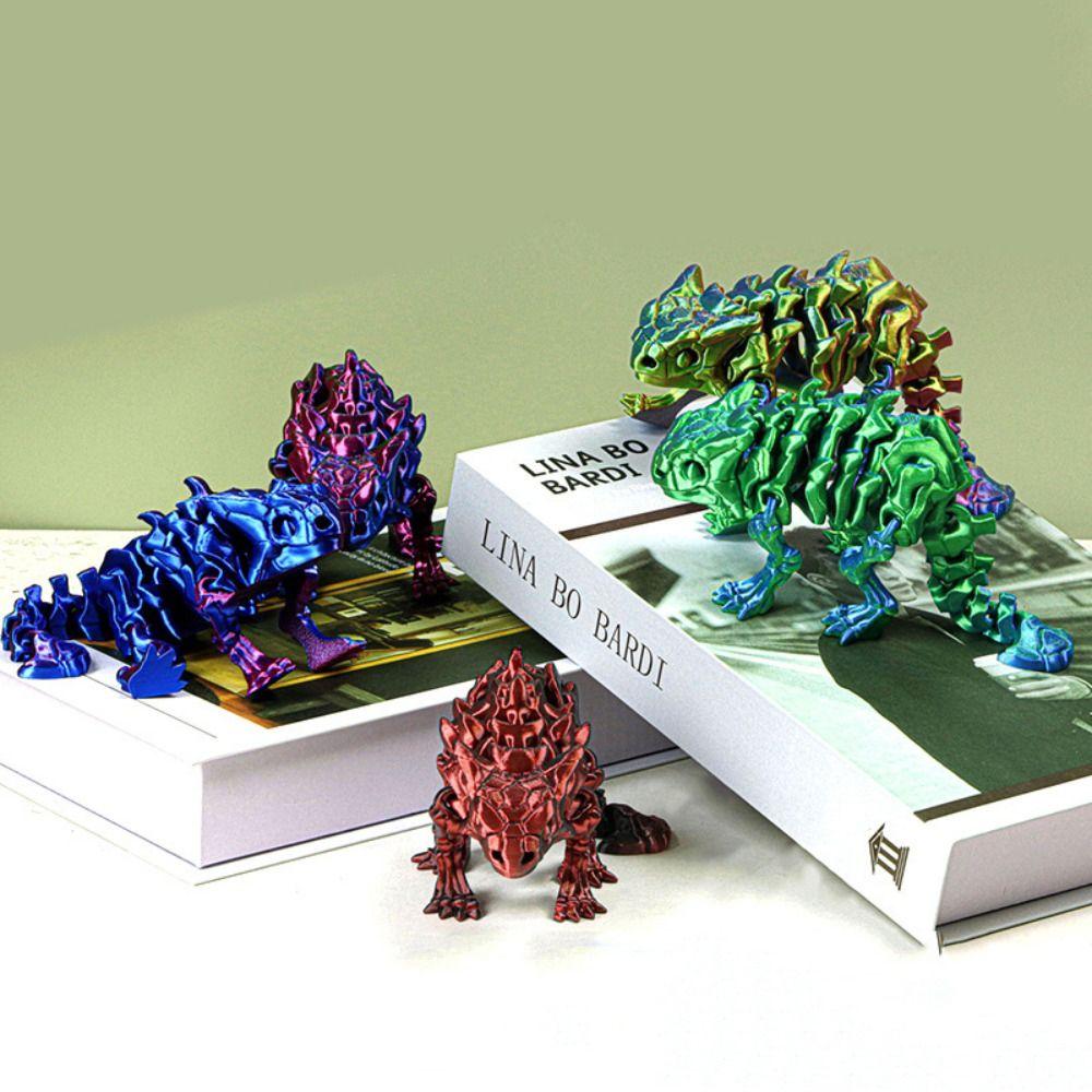 PLA Realistic Dinosaur Model Toy Handmad Dinosaur Miniatures Figurine  Desktop Decorative