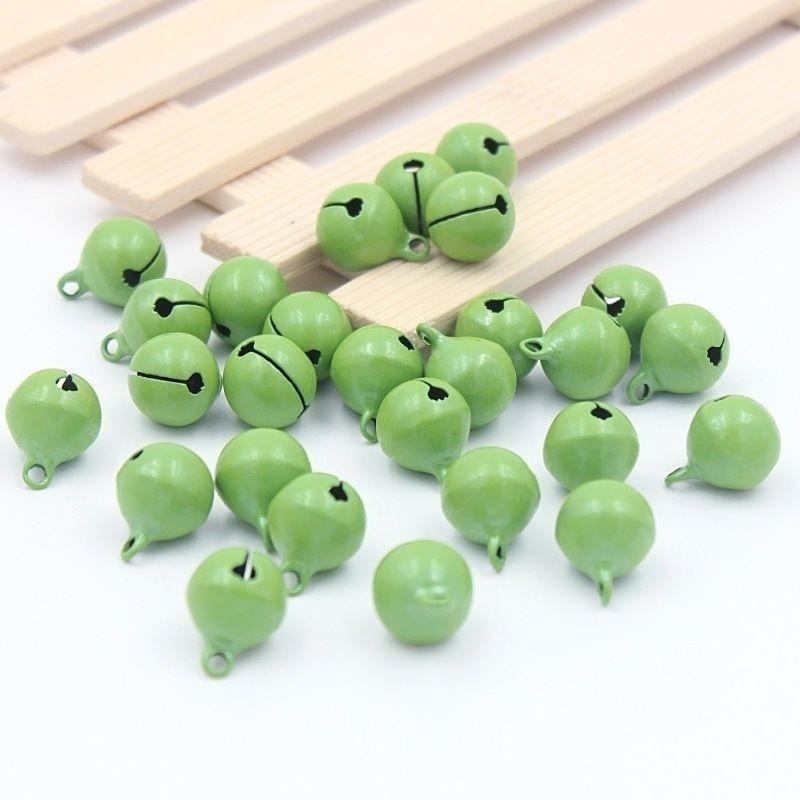 1.4CM Candy Color Enamel Small Bell Keychain Pendant for Pet Collars