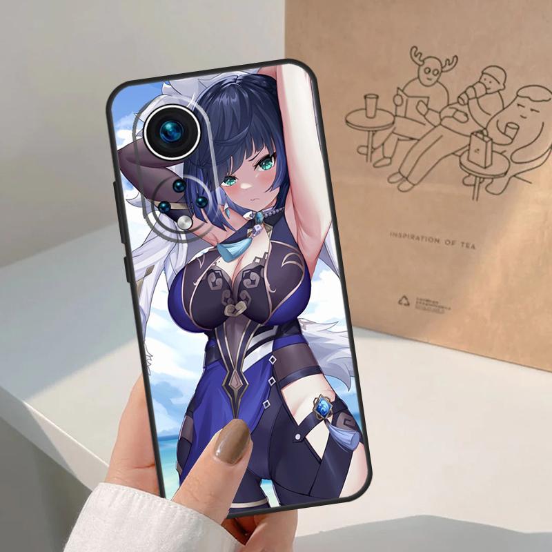 Genshin Impact Yelan For Honor Magic 8 Pro 7 6 5 Lite Case For Honor Win RT 200 400 50 70 90 X8b X9a X9b X9c X9d