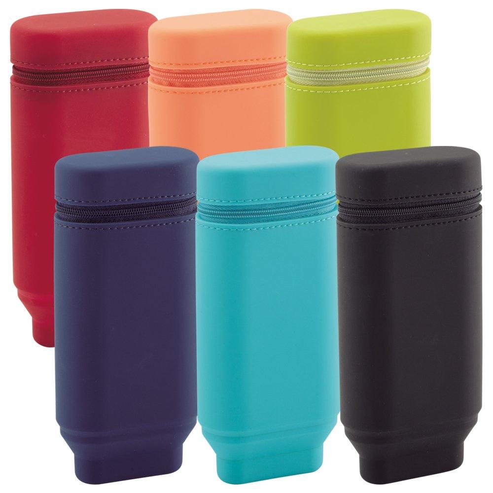 LIHIT LAB Stand Pen Oval Navy Case, Type, A7694-11