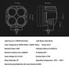 3inch Waterproof LED Work Lights 3500K Cubes Fog Lamp Bar Pods Spot Light for Off Road ATV UTV Truck Boat Motorcycle Accessories