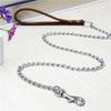 Pet Leash Chain Lead Dog Chain Antibitemetalchain Chainleashhandle Dogchain