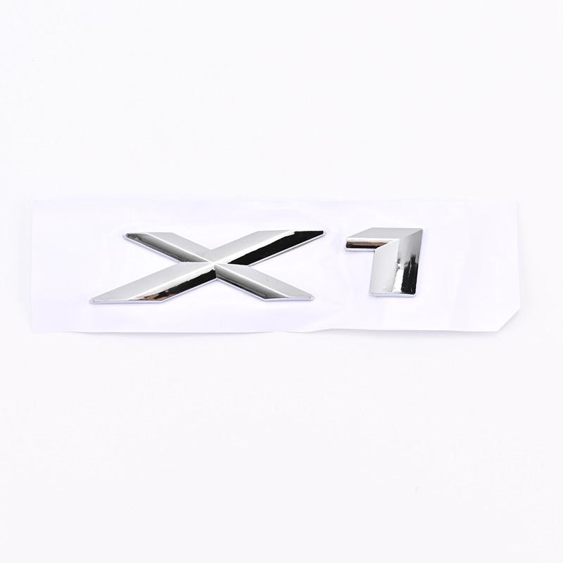 Compatible BMW X1, X3, X5, X6, X6 GT Emblem Badge for Modified Car Rear Trunk.