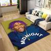 Hip Hop Art Rapper Legend Star Area Rug Large,Carpet Rug for Living Room Bedroom Sofa Doormat Decoration,Kids Non-slip Floor Mat
