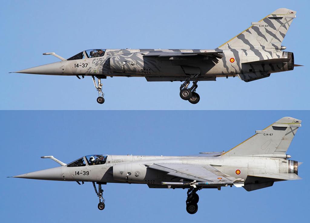 Hasegawa Hiszpańskie Siły Powietrzne Mirage Hiszpańskie Siły Powietrzne zestaw 2 samolotów model plastikowy 02204 1/72 F.1C