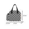 OLOEY Checkerboard Thermal Insulated Lunch Bag