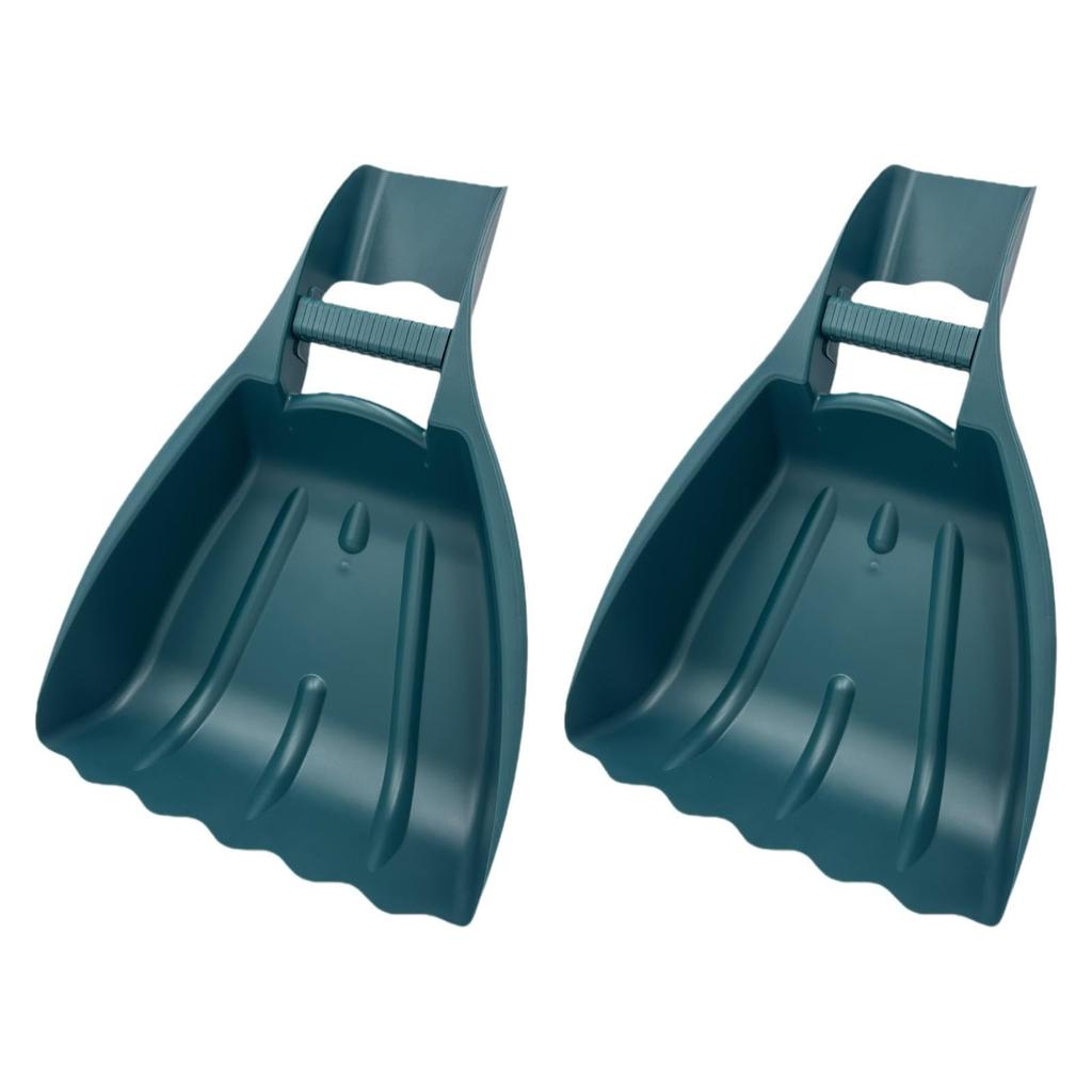 Leaf Shovel, 1 Pair Of Leaf Shovel Hand Rake, Plastic Collector With Non Handle, Labor-saving For Garden , Branches, Collector