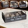 Portaposate per Feste, Contenitore portaoggetti, Organizer per Piatti di Carta Tavolo, Buffet, Bancone