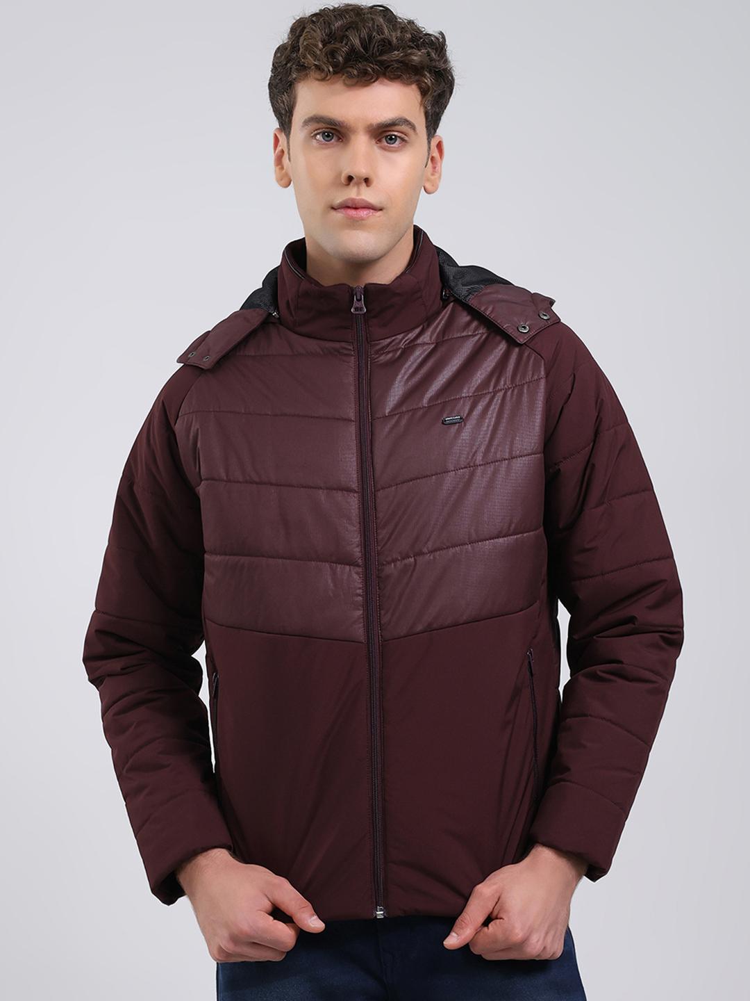 Monte Carlo Men Hood Full Sleeve Jacket XXL бордовый